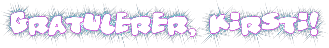 Gratulerer med dagen, Kirsti!